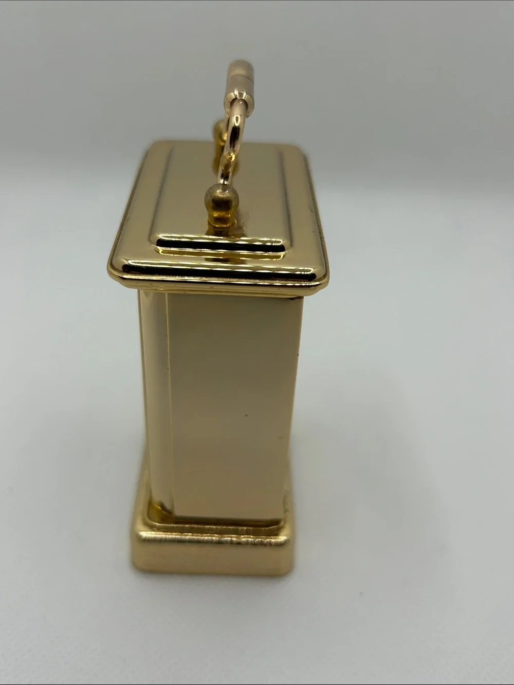 Vintage Linden Brass Gold Tone Mini Carriage Clock